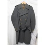 British Royal Air Force uniform, a blue greatcoat long jacket with Austin Reed of Regent Street