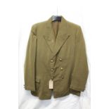 British Army uniform, a green khaki jacket with Austin Reed of Regent Street label "Capt J H S