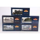 Five Bachmann Branchline OO gauge model railways locomotives including 31609A 2-6-2 V3 tank