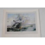 ROBERT TAYLOR (b1951),  P-51 Mustang,  Print, pencil signed by General Russell Berg USAF,