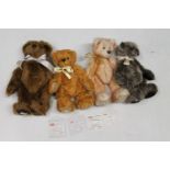 Dean's collectable teddy bears including 2009 Silver Members Bear, 2012 Gold Members Bear, 2010