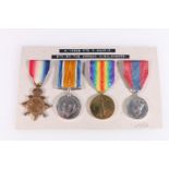 Medals of S/10958 Private Robert Bagrie of the 8th Battalion Gordon Highlanders, comprising WWI