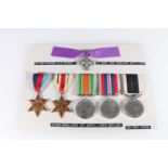 Medals of 21109 Gunner Harold Proctor Stamp of the New Zealand Expeditionary Force, comprising