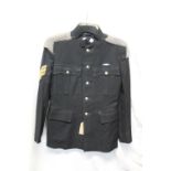 British Army uniform, a black jacket with Wathen Gardiner label "Jacket No1 Dress Size 10 1965"