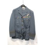 British Royal Air Force uniform, a blue jacket with Hobson and Sons London Ltd label "Group