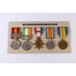 Medals of 6502 Private/Corporal William Stirling of the 2nd Battalion The Seaforth Highlanders,