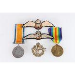 Medal of 2nd Lieutenant Bernard Francis Hale of the Royal Air Force, comprising WWI victory medal [2