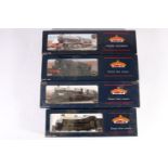 Four Bachmann Branchline OO gauge model railways locomotives including 32156 N Class 2-6-0 tender