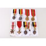 BELGIUM. Belgian medals including Blood Donor's decoration with two further award bars, Veteran's