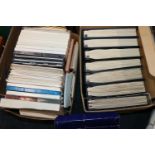 World used and mint stamp collection, mostly 20th century, across multiple folders including seven