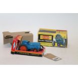 Britains Ltd 172F diesel tractor Fordson Power Major, blue body with red hubs, with internal display