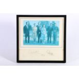 Photographic print of the Queen, Prince Philip, Charles, William etc., signed "Elizabeth R 1976