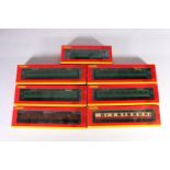 Hornby OO gauge model railways coaches and other rolling stock including R4181 BR 61ft 6in buffet