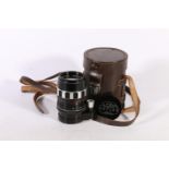 Alpa Schneider 1:3.5/135 Tele Xenar Lens, serial no 6746196, in Homa brown leather case.