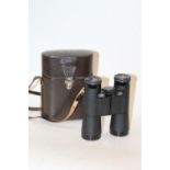 Pair of Carl Zeiss Dialyt 10x40B binoculars, number 855269, in Zeiss brown leather case with