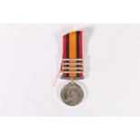 Medal of 9027 Private A Scott of the 1st Battalion Gordon Highlanders, comprising Boer War