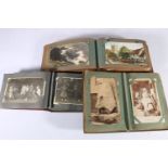 WITHDRAWN: Two postcard albums containing around 200 postcards of mixed interest, cards include Brit