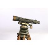 British military issue telescope, maker mark W in a triangle, stamped with crows foot arrow and