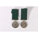Medals of two brothers 6014 Sergeant G Brown of the 1st Battalion Queen's Rifle Volunteer Brigade (