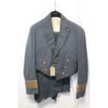 British Royal Air Force uniform, blue mess dress jacket with J Moss Cambridge Circus Ltd of