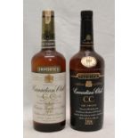 CANADIAN CLUB Canadian whisky with customs seal dated 1970, no abv stated, 1 quart, and CANADIAN