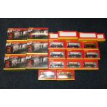 20 Hornby OO gauge model railways rolling stock including: R6222 32.5T MGR Coal Hopper x3 weathered;