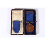 Royal Humane Society successful type bronze medal [EDWARD HUTCHINSON 17TH JUNE 1893] in Warrington