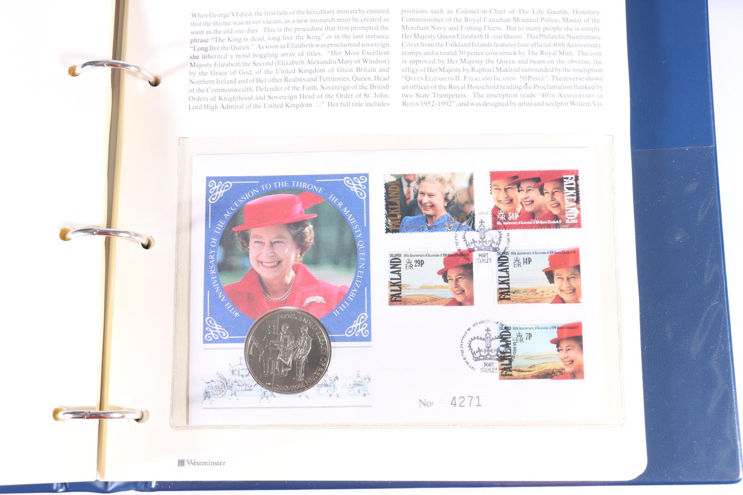 Three Westminster Mint numismatic/philatelic collections: Nobel Prize Stamp Collection including - Image 3 of 3