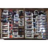 A collection of over 80 Oxford, Schuco, and other diecast model vehicles, boxed.