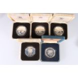 The Royal Mint silver proof coins including: UNITED KINGDOM Elizabeth II crown 1981 Royal Wedding;