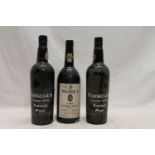 Two bottles of FONSECA'S Finest 1970 vintage port and a bottle of WARRE'S 1980 vintage port, (3).