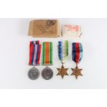 Medals of B4777 Sub Lieutenant J M W Dean of the Royal Naval Volunteer Reserve, comprising WWII