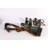 Carl Zeiss Jena Fernglas 08 binoculars numbered 27736, a pair fo C P Goertz of Berlin Fernglas 08