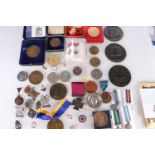 Miscellaneous medals, awards and badges including XXX Corps commemorative medal by Ninnes Hythe