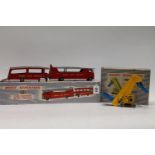 Dinky Supertoys 983 car carrier with trailer "Dinky Auto Service", and Dinky Supertoys 964
