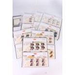 The Royal Mail mint stamps, a set of 29 London 2012 Gold Medal Winner miniature sheets, one for each