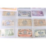 Scottish banknotes including BANK OF SCOTLAND one pound banknotes 1937, 1949, 1961, 1968, THE