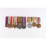 Medals of father and son 4893 Sergeant James Jamieson of the Gordon Highlanders and 1344835 Corporal