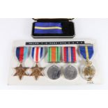 Medals of 285723 Major Thomas W Harrison ERD of the Royal Army Ordnance Corps, comprising