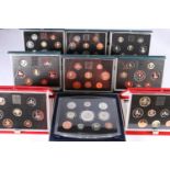 The Royal Mint UNITED KINGDOM Elizabeth II proof coin collection year sets including 1983, 1984,