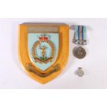 Medal of 59737 Observer John Cyril Thompson of 22 Group Royal Observer Corps, comprising Elizabeth