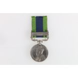 Medal of 23337 Lance Naik Bhajan Singh of the 8th Mountain Battery, comprising George V Indian