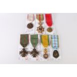 FRANCE. French medals including WWI Croix De Guerre 1914 1915, Croix De Guerre 1914 1916, Medaille