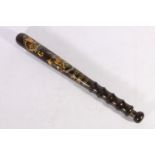 George V WWI Great War Special Constable's commemorative truncheon for the town of Oldham, painted
