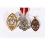 Medal of Janet Barbour of the Queen's Nursing Institute comprising a silver gilt and enamel Queen'