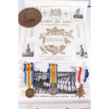 Medals of 1489/200129 Private Alexander MacGregor (KIA 18/4/17, aged 37) of the 1st/4th Seaforth