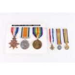 Medals of 2314 and 200440 Private Archibald Davidson of The 4th Battalion The Gordon Highlanders,