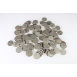 UNITED KINGDOM 500 grade silver (1920-1946) from circulation: 96 florins, 1066g gross