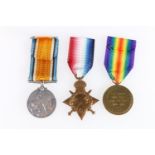 Medals of 853 Private Thomas Mcallister of the 10th Battalion Highland Light Infantry KIA 25.9.15