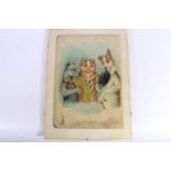Raphael Tuck and Sons Ltd Artistic Series No5165 book cover board with depiction of dogs and cat